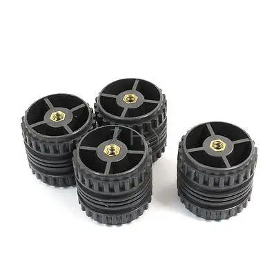 

4 Pcs M10 Thread 50 x 50mm Busbar Insulator Connector Supporter Gray