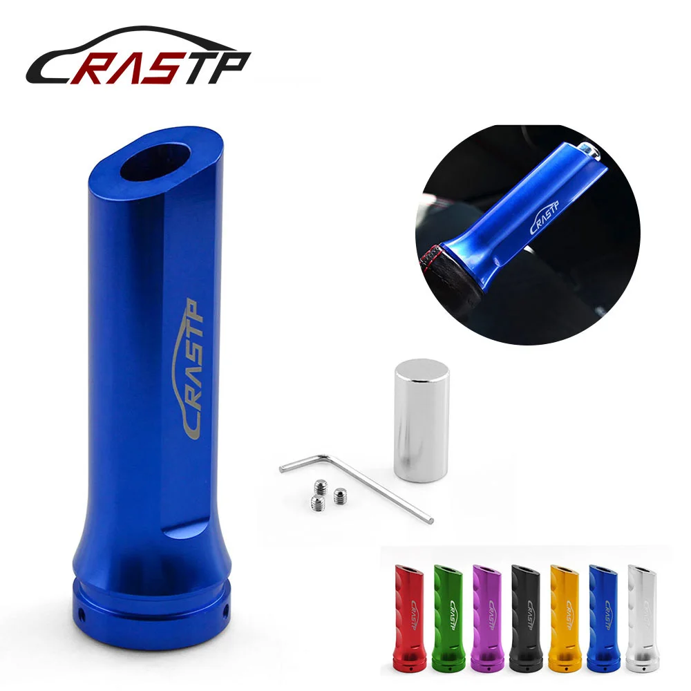 

RASTP-Brand New Racing Universal Car Aluminum HandBrake Sleeve Handbrake Handle Hand Protector Cover With RASTP LOGO RS-HB016-TP