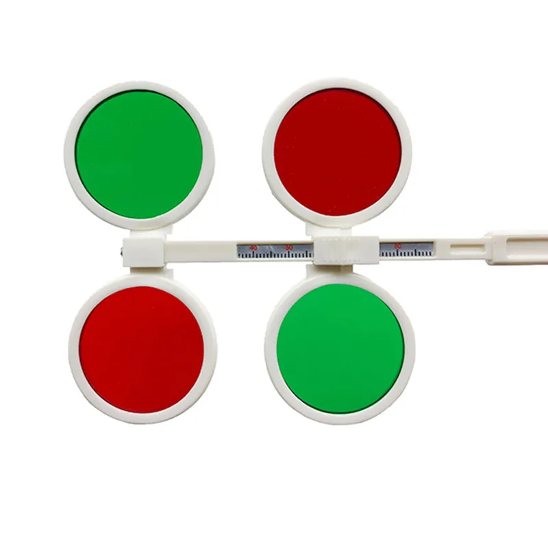 

Adjustable PD Reversing Four-well Red / Green Flipper Bar Optical Optometry Flip Amblyopia Myopia Training Tool
