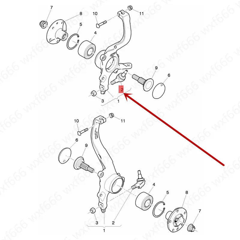 Переднее колесо hem arm шаровая Головка 2013-Бен тле ymu lsa nn ear na ge6.8t подвесное Колесо Стержень опорная втулка универсальный шарнир