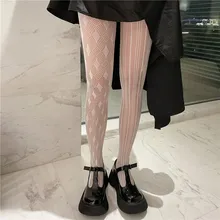 Mulheres sexy fishnet meia calça transparente malha fina meias festa clube buracos net preto branco meias meia cosplay traje