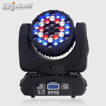 

Moving Head 36X3W Stage Light Rgbw Dmx512 Beam Stage Effect Light For Dj Disco Club Party Dance Wedding Bar Theater Pub