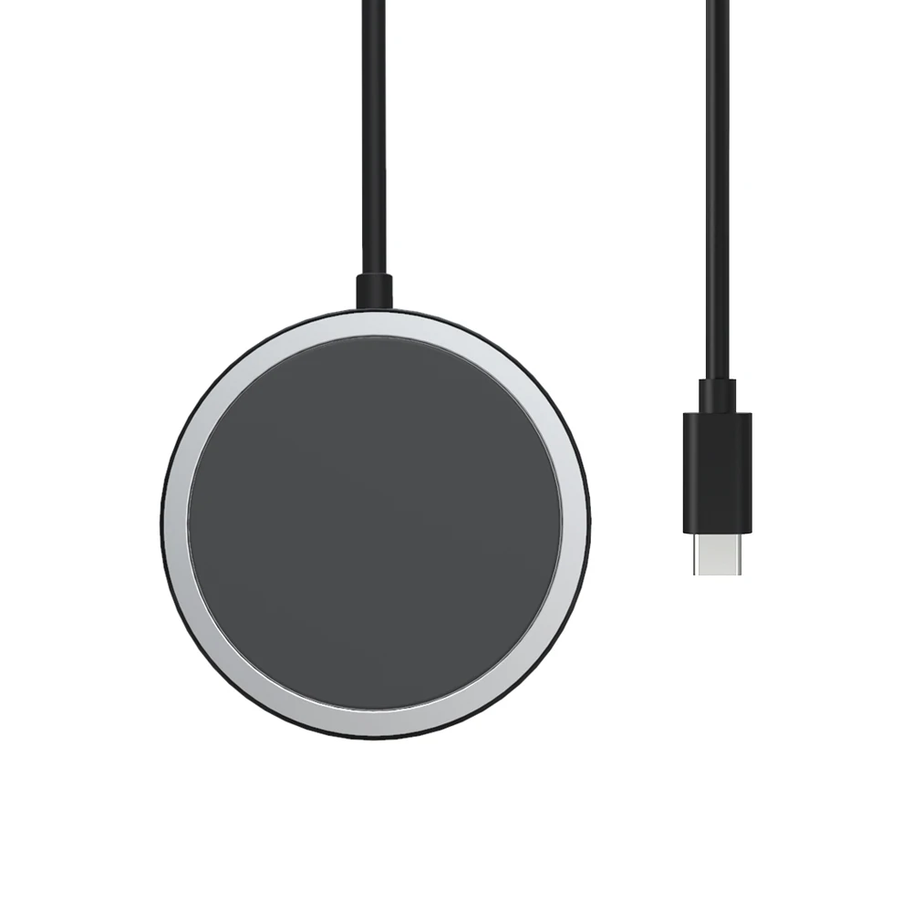 

15W Magnetic Fast Wireless Charger For iPhone 12 Pro Max Magsafe Charging Dock For iPhone 12 Mini Portable Charging With USB C