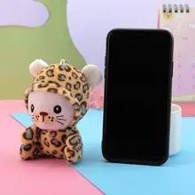 

Kids Toy Lovely Tiger Plush Pendant Keyring Mini Size Tiger Doll Keyring Collectable for Bottle