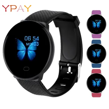 

Bluetooth Fitness Tracker Smart Watch 2020 D19 Women Heart Rate Blood Pressure Health SmartWatch Men Bluetooth Watch Wristband