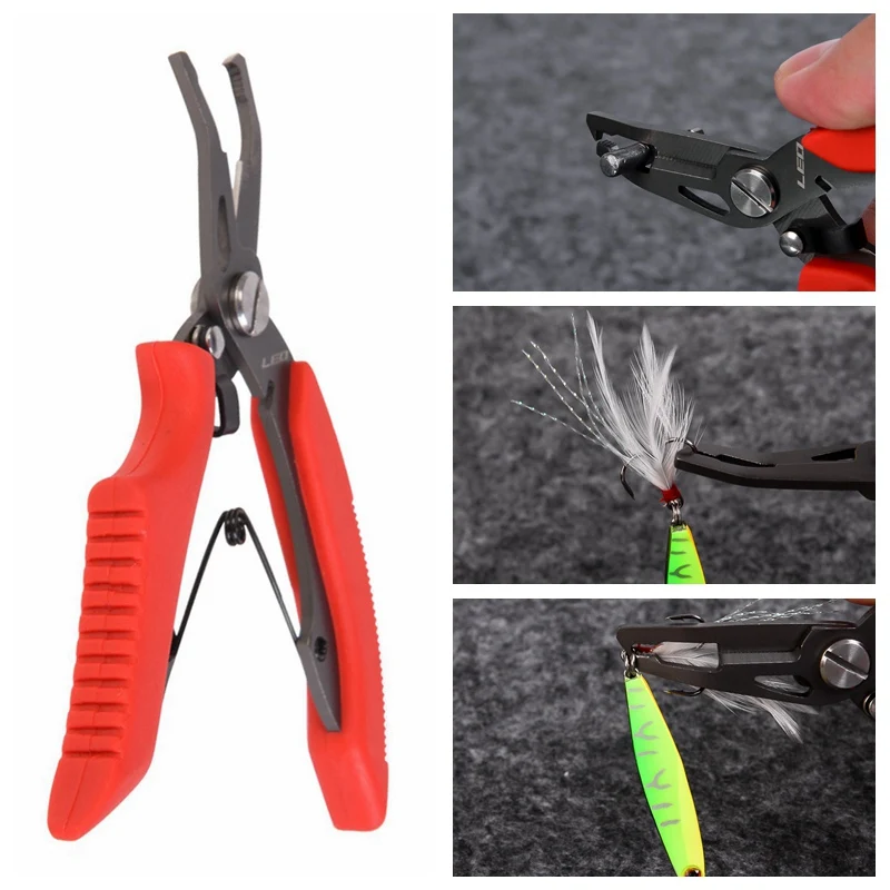 Fishing pliers stainless steel scissors braid line lure cutter hook dissolving cutting tool scissors fishing plier
