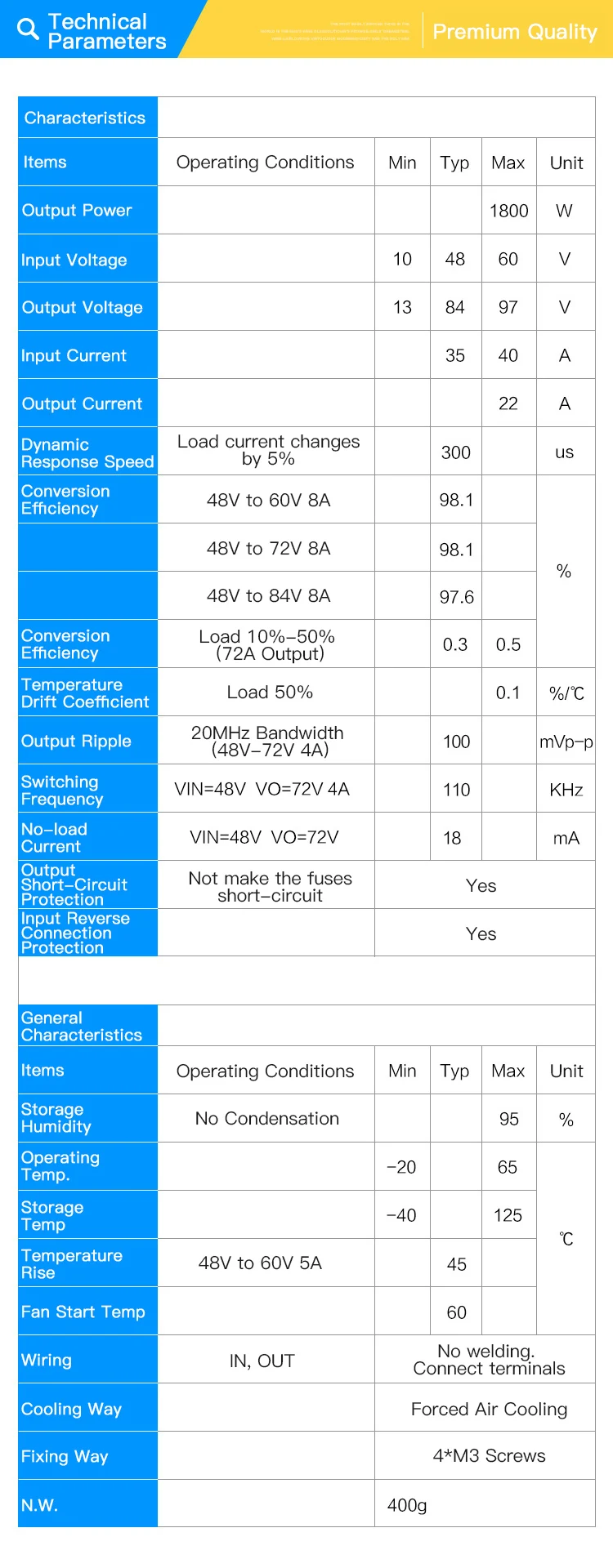 1500W 30A Boost DC-DC конвертер Питание Повышающий Модуль 12V 24V 48V постоянного тока до 48В 60В 72В