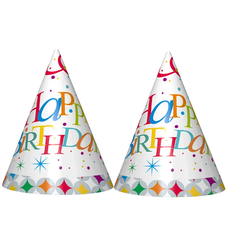 40st на день рождения День рождения тарелки салфетки скатерть взрослых 40st флажок на день рождения для счастливых 40-летний День рождения расходные материалы - Цвет: paper hat 6pcs