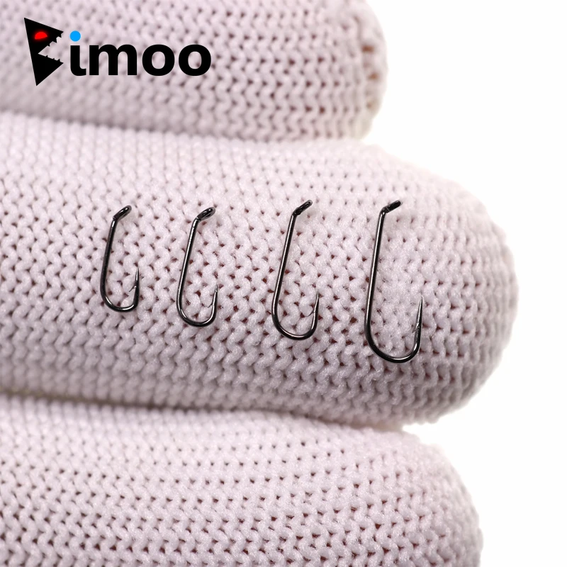 Bimoo 50 шт. рыболовный крючок для сухой ловли нахлыстом 2X стандартный провод Нимфа с