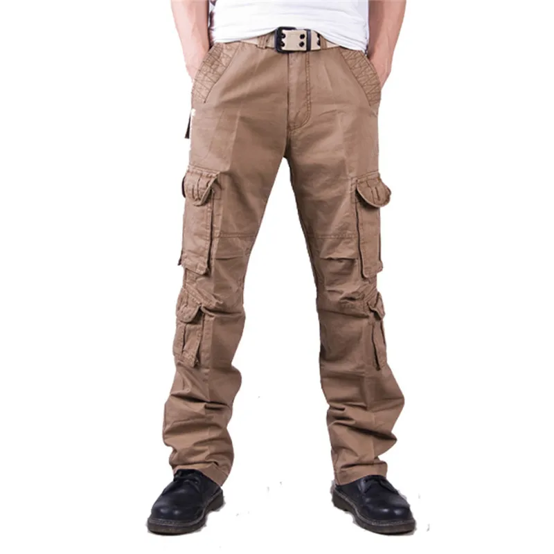 Men's Cargo Pant Baggy Casual Men Pant Multi Pocket Overall Male Outdoors Long Trouser Camouflage cargo pants military cargo pants men casual pants