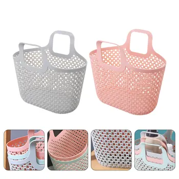 

2Pcs Toiletries Basket Storage Container Bathroom Basket for Indoor Home Bathroom