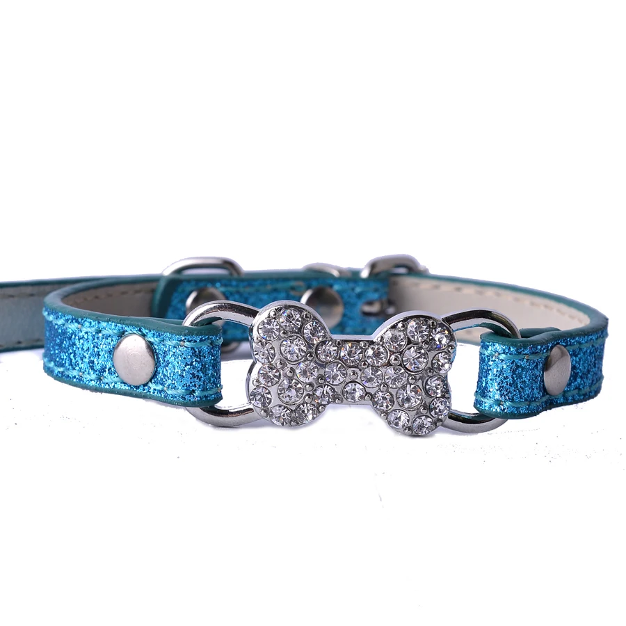5Colors Pu Leather Cat Collars Rhinestones Bowknot Charm Pet Puppy Neck Strap Adjustable 8-11'' Cat Supplies 5Colors Pu Leather Cat Collars Rhinestones Bowknot Charm Pet Puppy Neck Strap Adjustable 8-11'' Cat Supplies