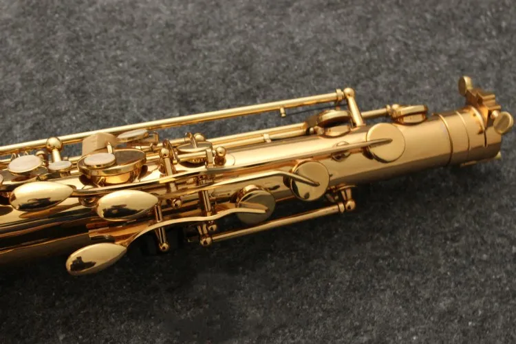Лучшее качество T-901 Саксофон тенор поддержка золотой ключ тенор B плоский музыкальный инструмент саксофон с профессиональный инструмент рупора