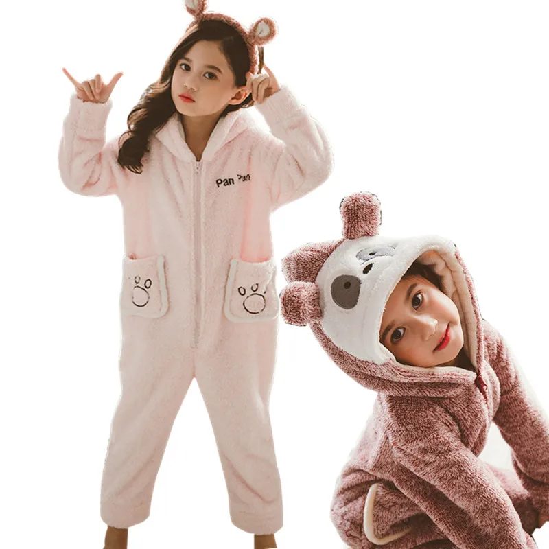 

Baby Girl Blanket Sleeper Pajamas Cute Kids Fleece Animal Onesie Children's Panda Hoodie Onesie Pyjamas Jumpsuit For Teenagers