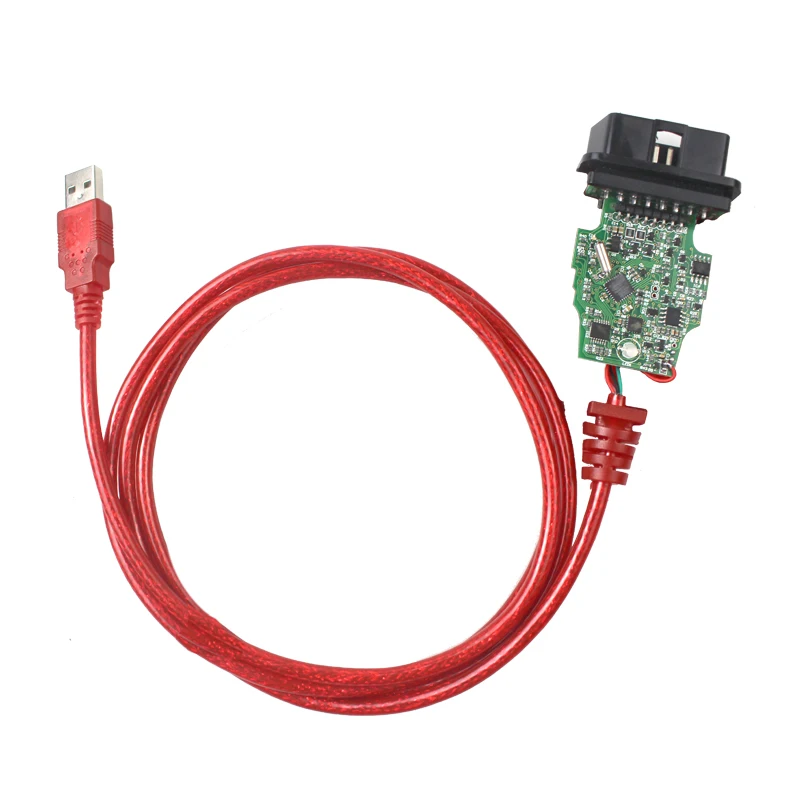 Red Renolink OBD2 ECU программист V1.52 CD Программное обеспечение ключ кодирования UCH соответствие приборной панели кодирование ECU сброс функции - Цвет: Red