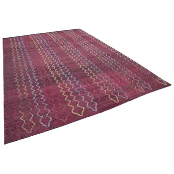 

295x423 Cm Red Handmade Modern Area Rug-10x14 Ft