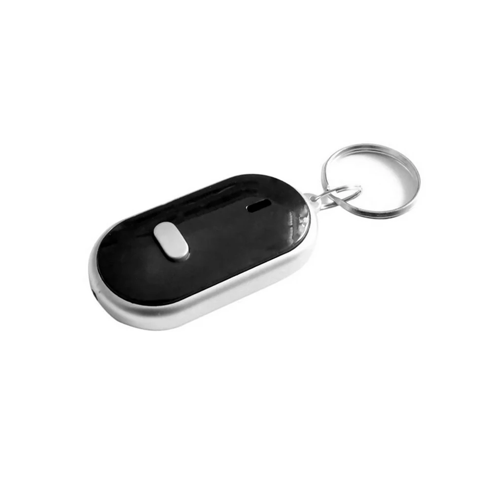 LED wireless whistle sensor key finder locator mini keychain prompt sound suitable for children and lost