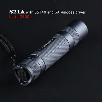 

LED Flashlight Convoy S21A SST40 Led Inside 21700/18650 Lanterna Torch Light Camp Lamp Linterna Latarka Zaklamp Lampe Torche