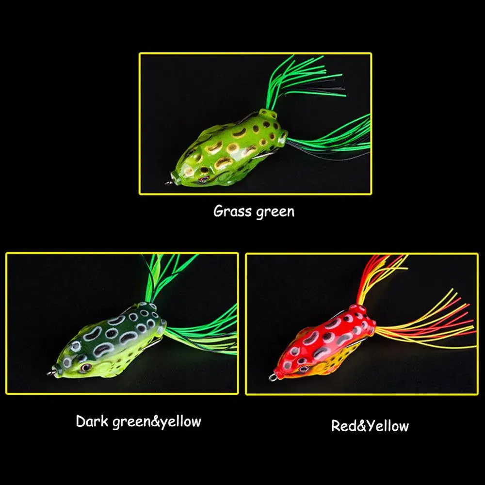 1 шт. мягкая трубчатая приманка Япония Пластик рыболовная приманка Лягушка приманка тройные Крючки топовые Ray лягушка 4,5/5/5,5 см 12G искусственные мягкие приманки