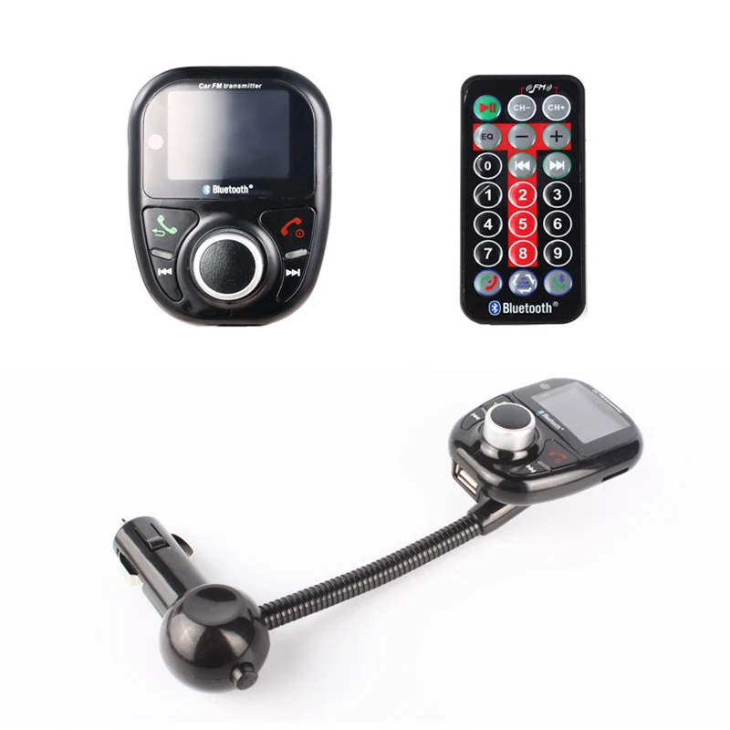 Автомобильный MP3 аудио плеер fm-передатчик Bluetooth беспроводной fm-модулятор с ЖК-дисплеем с пультом дистанционного управления авто USB sd-карта комплект