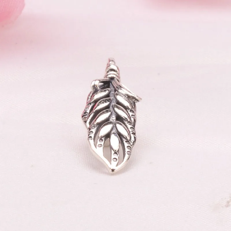 

Original 925 Sterling Silver Charm New Fashion Hollow Leaf Pendant Fit Pandora Women Bracelet & Necklace Diy Jewelry