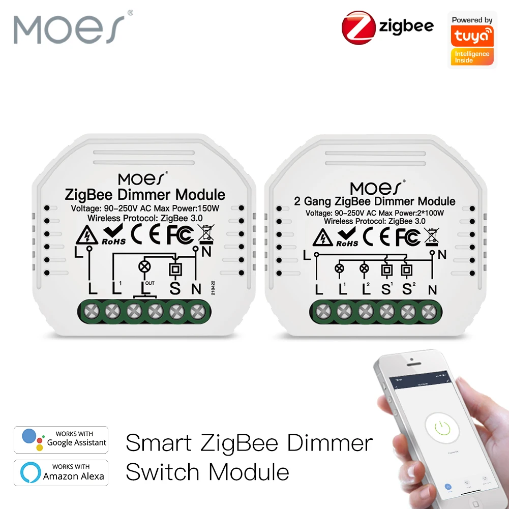 Powerful ZigBee 3.0 Dimmer Switch Module With Voice Control