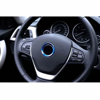 

Blue 1* Steering Wheel Emblem ring Logo Cover For BMW X1 X3 Accessories