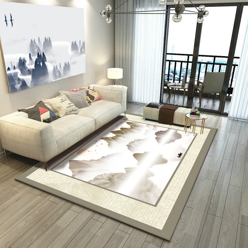 Modern minimalist carpet living room floor mat Chinese style non-slip printed carpet rugs for children rooms Home Decoration Modern minimalist carpet living room floor mat Chinese style non-slip printed carpet rugs for children rooms Home Decoration