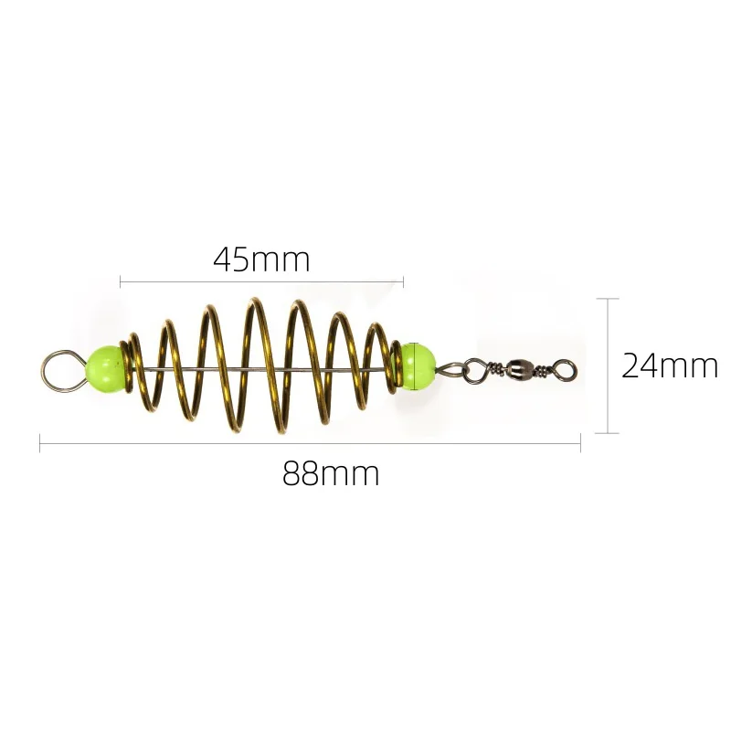 Fishing Bait Spring Lure Inline Hanging Tackle Stainless Steel Feeder Fishing Feeders Carp Tackle Swim Feeders 5Pcs/Set fishing accessories fishing tackle fishing bait fishing tools fishing tool fishing feeder