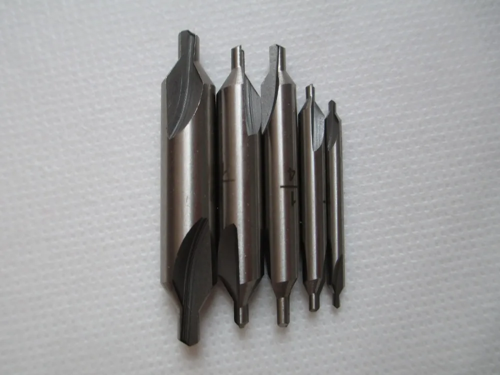 1/8 &quot3/16" 1/4 &quot5/16" 3/8 &quot5 шт. центр HSS 60 градусов сверла для комбинированная