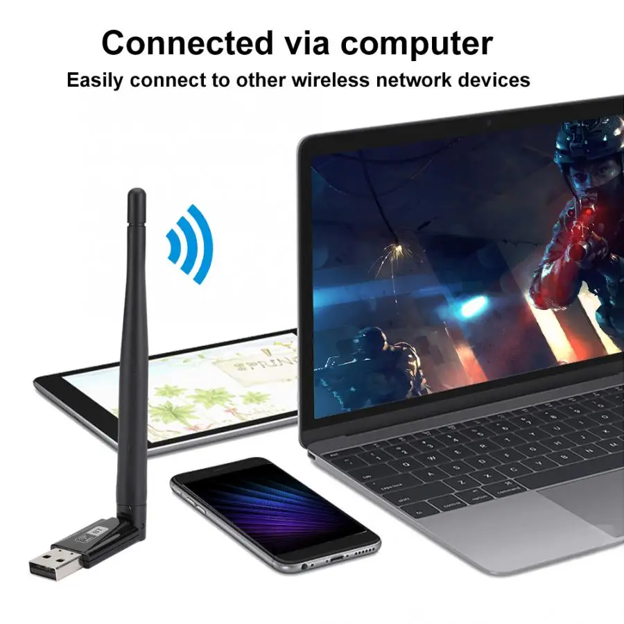 RTL8821CU 600 м Бесплатный привод двухдиапазонный ПК Беспроводная LAN Карта для USB Bluetooth адаптер