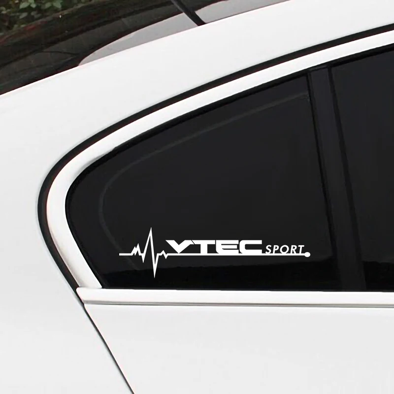 2 шт. для Honda Civic TYPER VTEC автомобильный Стайлинг боковое окно светоотражающие наклейки авто Спорт виниловые украшения наклейки аксессуары для автомобиля