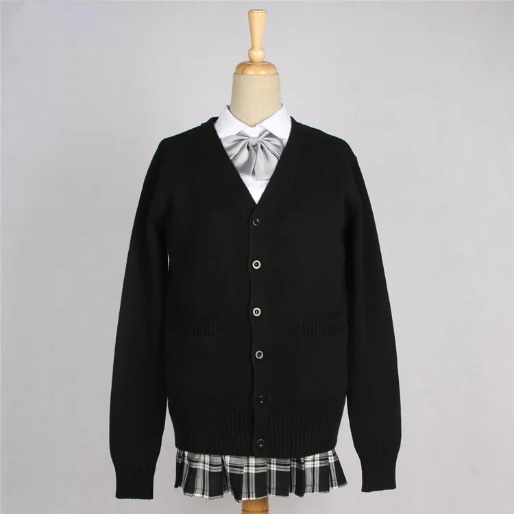 School JK Uniform Sweater Coat Anime Cosplay Costumes Cardigan Outerwear Sweater 10 Colors Long-sleeved Knitting Coat For Girls