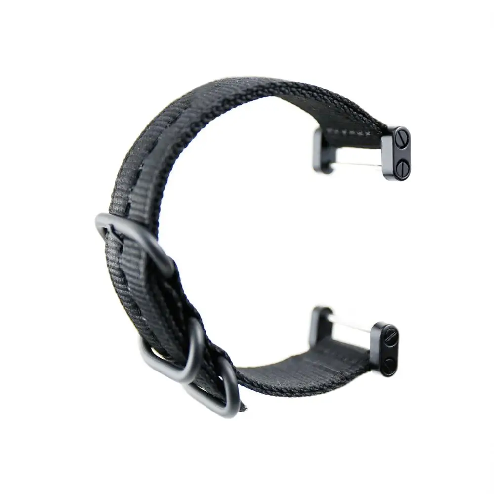 Нейлоновый холщовый ремешок NATO 24 мм подходит для suunto core Спорт на открытом воздухе все черные мужские часы аксессуары