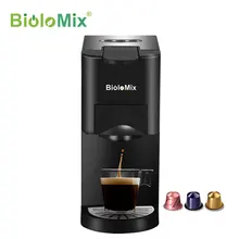 

BioloMix 3 in 1 Espresso Coffee Machine 19Bar 1450W Multiple Capsule Coffee Maker Fit Nespresso,Dolce Gusto and Coffee Powder