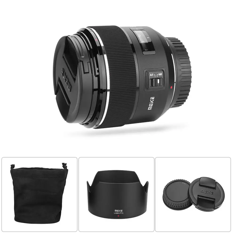 MEIKE 85 мм F1.8 AF Автофокус Средний телефото полный рамки объектив для Canon EF крепление DSLR Объектив для рамы камеры