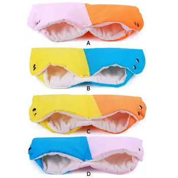 

Winter Warme Stroller Gloves Newborn Baby Push Chair Windproof Gloves Outdoor Waterproof Polar Fleece Pram Mittens Accessories