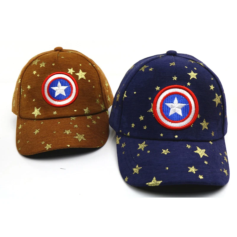 Модная детская шляпа с героями мультфильмов для мальчиков и девочек, бейсболки с Микки Маусом, капитаном, Америкой, Бэтменом, человеком-пауком, детские шляпы для путешествий, хип-хоп кепки