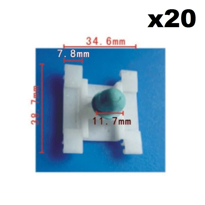 

20 Pcs Door Moulding Clips Fasteners 1H0853585 For Audi A3 And FORVW Cabrio Golf & FORJetta 1H085358