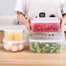 Однослойный холодильник, герметичный бокс для яиц, контейнер, пластиковая коробка, кухонные пыленепроницаемые Чехлы для хранения продуктов, Органайзер