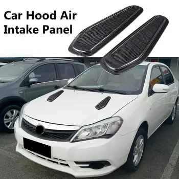 

2 PCS Universal JDM ABS Sporty Racing Car Hood Vent Scoop Kit Cold Air Flow Intake Louvers Cooling Hoods Vents Bonnet Cover