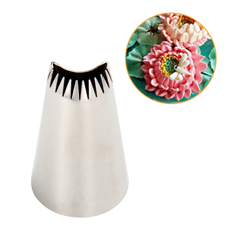 

1Pcs #899 Large Size Lotus Flower Petals Piping Nozzle Cake Cream Decoration Tip Staniless Steel Icing Tips