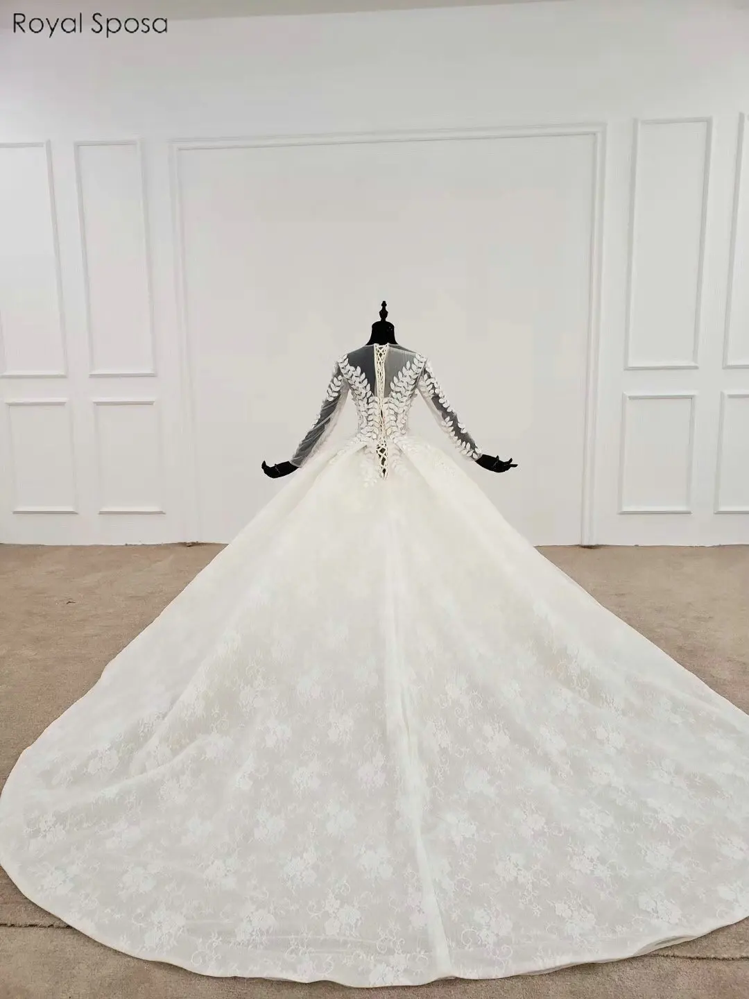 Robe de mariee винтажное кружевное свадебное платье с длинным рукавом сексуальное свадебное платье для свадьбы