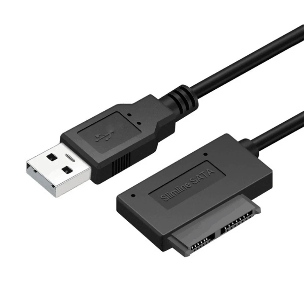 USB-адаптер для ПК 6P 7P CD DVD Rom SATA на USB 2 0 конвертер slim Sata 13 Pin кабель привода ноутбука |