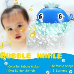 Пузырьковая машина для ванной музыкальный чайник крытые детские игры воды автоматические выдувные игрушки Дети душ присоски, накладка на