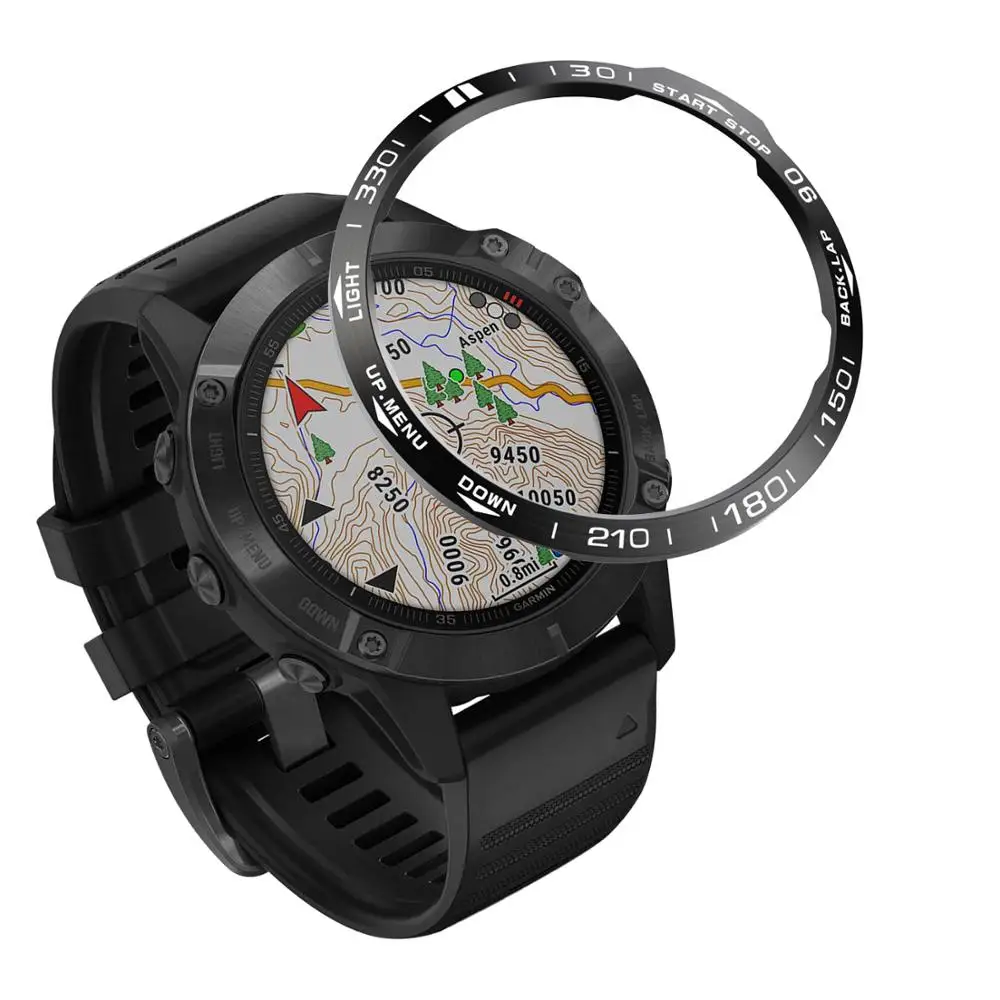 Металлическое кольцо для Garmin Fenix 6/Fenix 6 Pro/Fenix 6 сапфировое кольцо для циферблата Стильный чехол кольцо с защитой от царапин