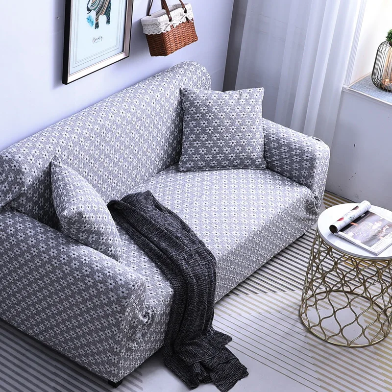 

Thick All Edges Included Sofa Cover Fabric Four Seasons Elasticity Sofa Mat Leather Sofa Cover Single Full Cover Combination