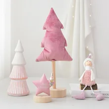 В скандинавском мультипликационном стиле, Рождественские елки, звезды, духи, розовые милые украшения для девочек, украшение для комнаты, рождественский подарок
