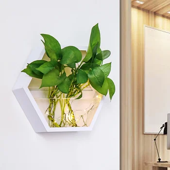 

Simple Elegant design Wall-mounted Pot Fish Tank Decoration Hydroponics Green Radish Flower Pot Wall Hanging