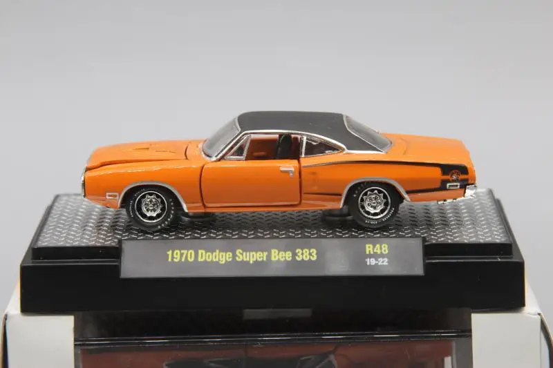 M2 1: 64 1970 Dodge Super Bee сплав модель автомобиля литая под давлением металлические игрушки подарок на день рождения для детей мальчиков